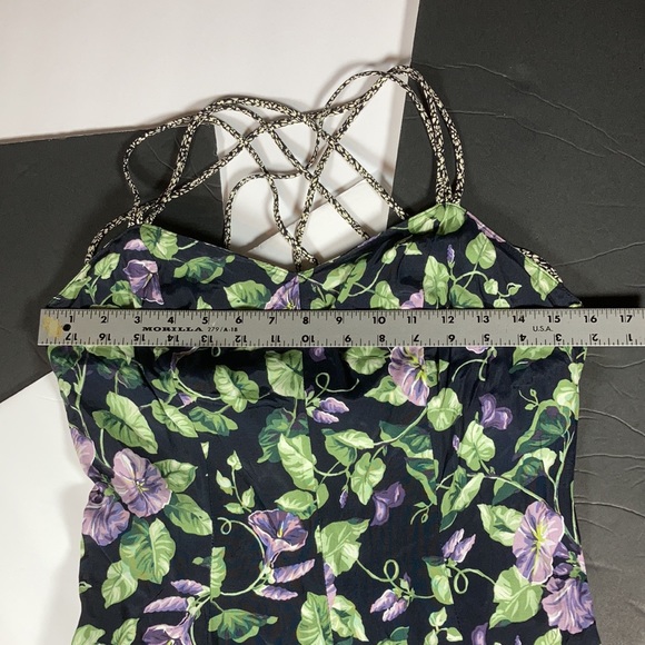 Carol Anderson Calif Gorgeous Vintage Maxi Dress with Woven Straps - Picture 4 of 7